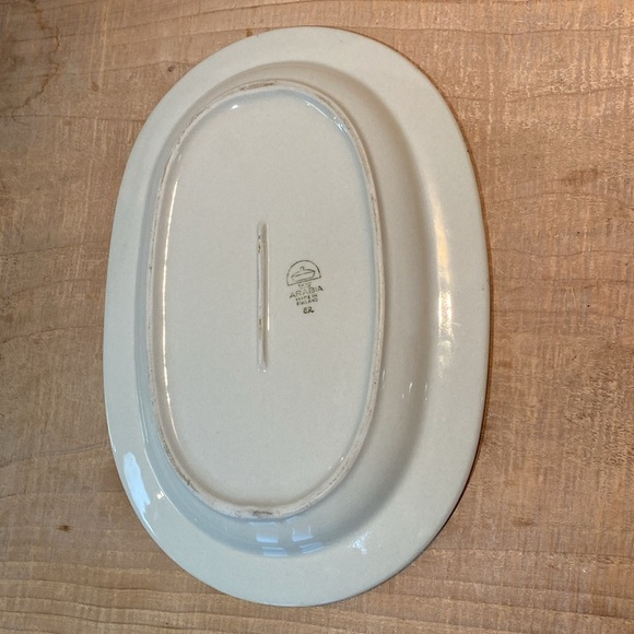 🇫🇮 Vintage MCM Made in Finland “Arabia” Stoneware Platter - Picture 3 of 6